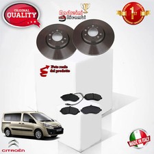 KIT 4 PASTIGLIE E 2 DISCHI ANTERIORI CITROEN JUMPY 2.0 HDI 120CV DAL 2009 ->
