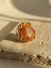 Crazy Lace Large Agate Gold