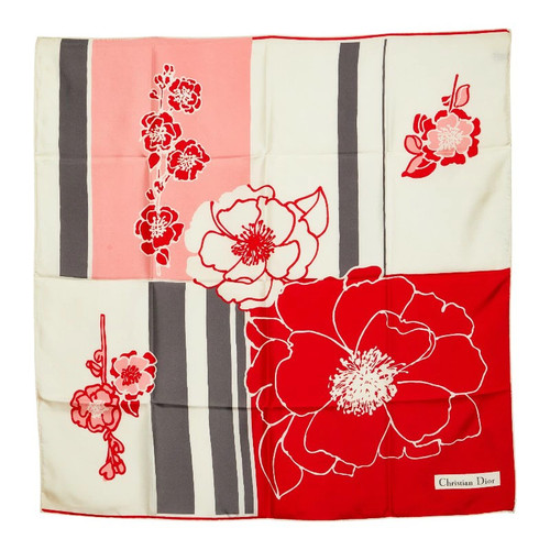 Sciarpa dior righe fiori - sciarpa,