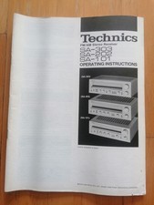Descrizione HIFI - Technics SA-303 / 202 / 101 Ricevitore