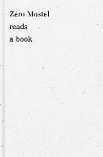 Zero mostel reads book - mostel,