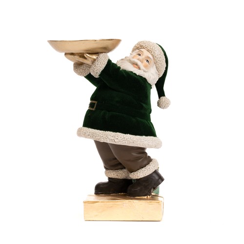 Babbo natale con - con, vassoio