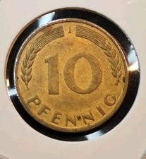Moneta 10 Pfennig 1950 J