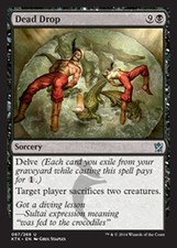 MTG 2x DEAD DROP - CADUTA MORTALE - KTK - MAGIC