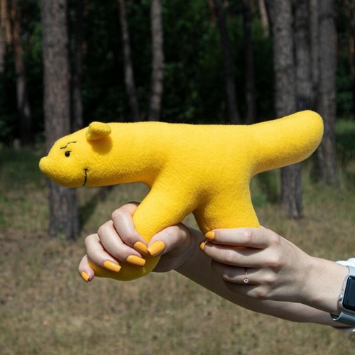 Peluche banana mano - peluche,