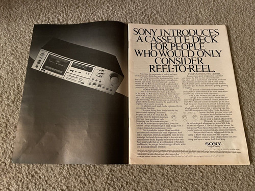 Pubblicità vintage 1980 - , sony