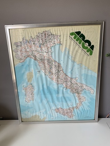 Quadro carta geografica - quadro,