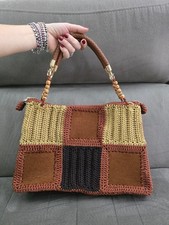 Borsa Granny Square Uncinetto