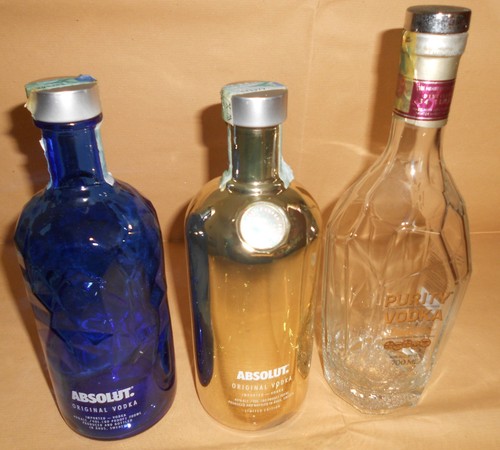 Bottiglie vodka vuote - bottiglie,