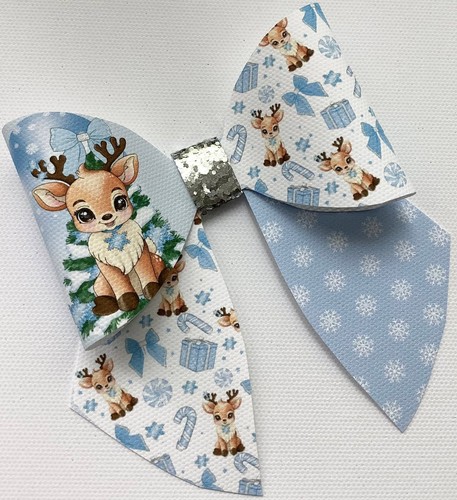 Renna rubino blu natale - renna,
