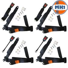 Sedile Cintura Set Nero Per Jaguar XJ6 XJ12 Serie 3 Anteriore e Intera 3 A