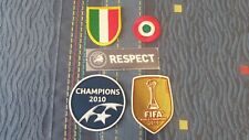 Toppa/Patch Set completo Champions League Maglia Inter 2010/2011 Milito Zanetti