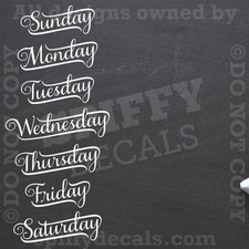 CALENDARIO LAVAGNA GIORNI