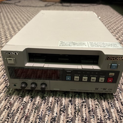 Sony dvcam vcr dsr - vcr, dsr-40