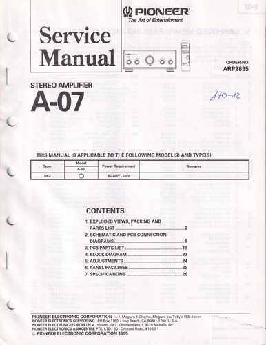 Manuale servizio per - servizio,