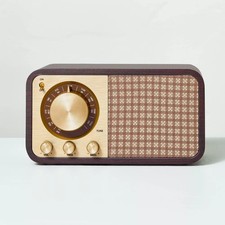 Small Wood Finish with Brass
