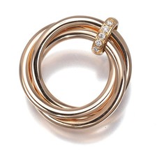 Auth Cartier Pendant Diamond