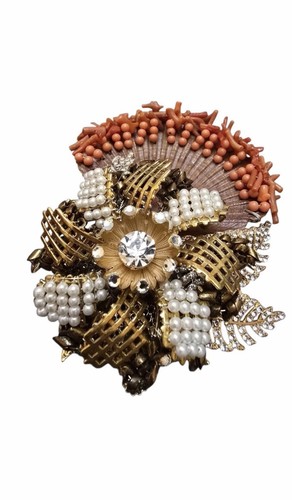 Spilla vintage nos vrba strass - spilla,