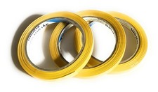 3 PEZZI NASTRO SIGILLATRICE 12 mm x 66 m GIALLO PER SIGILLA CHIUDI SACCHETTI