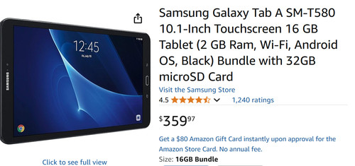 Samsung galaxy tab - galaxy, a