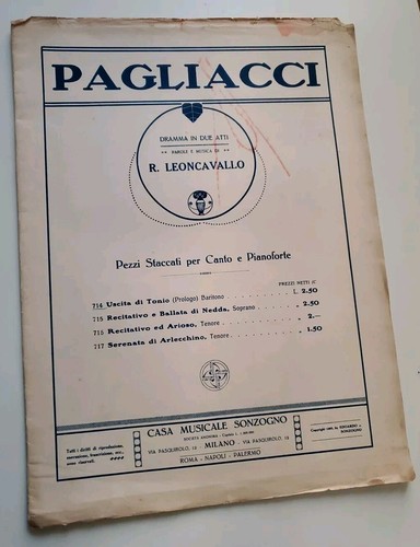 Pagliacci leoncavallo - -,