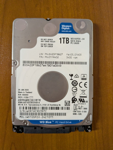 Hard disk sata 1tb - disk, western