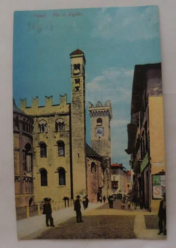 Cartolina trento via - cartolina,