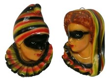 pair of plaster sculptures