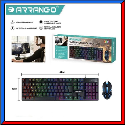Kit tastiera mouse gaming - e,