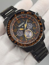 [N. Come Nuovo] Seiko Prospex SSC277 Flight Cronografo 44mm Orologio Uomo Solare PVD St
