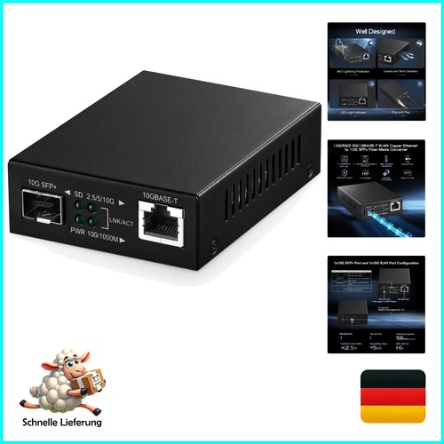 Unmanaged 10g fiber - 10g, media
