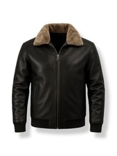 Giacca Moto Volo Uomo Nero RAF