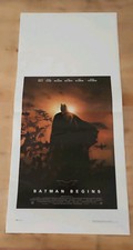  Locandina Originale 33x70cm. BATMAN BEGINS Nolan Christian Bale Caine 2005