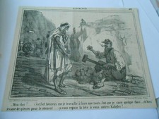 Caricature 1857 - Je casse des