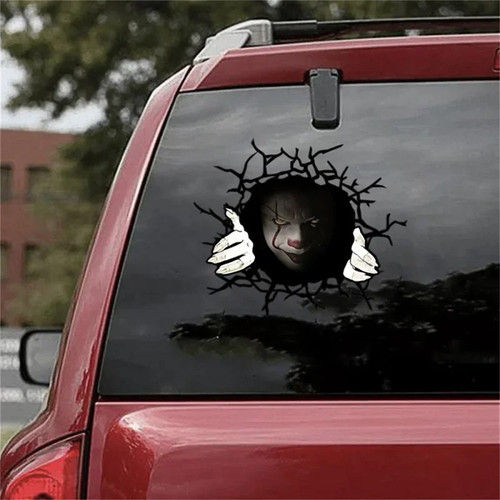 Adesivo auto horror - adesivo, 3d