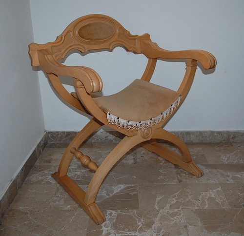 Sedia savonarola legno - in,