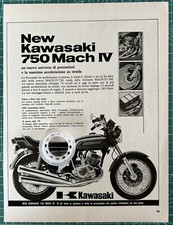 Rara Pubblicità Moto New KAWASAKI 750 MACH IV 1972