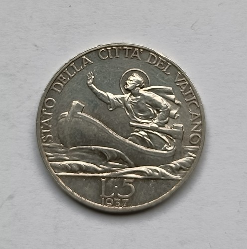 Vaticano lire 1937 argento - vaticano,