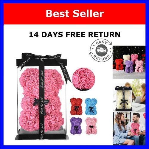 Orso rosa artificiale 10in - orso,