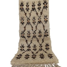 Tappeto vintage marocchino azilal berbero geometrico marrone tappeto fatto...