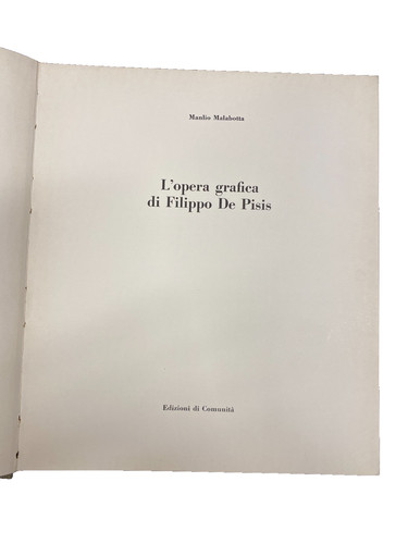 Opera grafica filippo de - di,
