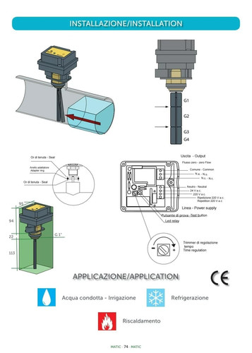 Flussostato flow matic 10ar - flow, h-10ar