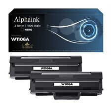 2 TONER W1106A COMPATIBILE PER HP LASERJET 107 107a 107w 137fnw 135a