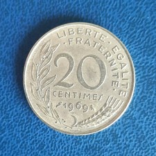 (£)    MONETE FRANCESI - 20 centesimi 1969 - (QUINTA REPUBBLICA 1959 - 2002) -