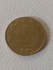 200 Lire Coin 1995 Rotated