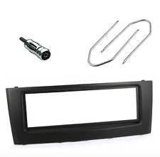 KIT MASCHERINA AUTORADIO FIAT GRANDE PUNTO NERO DAL 2005 ANTENNA CHIAVETTE