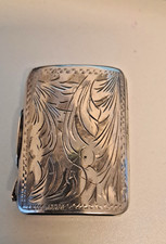 Scatola porta  pillole pastiglie in argento 925 con incisioni  artigianali gr 18