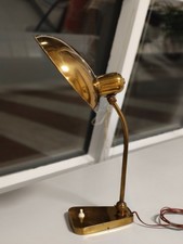 Lampada da tavolo italiana in ottone, anni '60, Italia