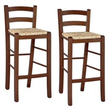 Set 2 Sgabelli bar in legno