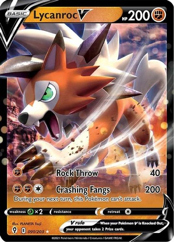 Lycanroc 091 203 pokemon - lycanroc, v